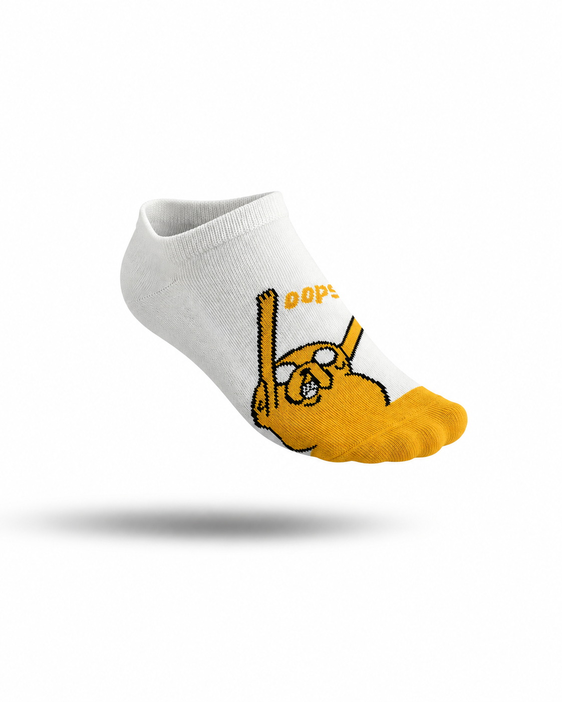 Kheyoot™ Kids Jake White Yellow Sock Free Size