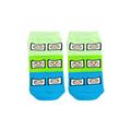Kheyoot™ Finn Faces Green Blue Small Sock