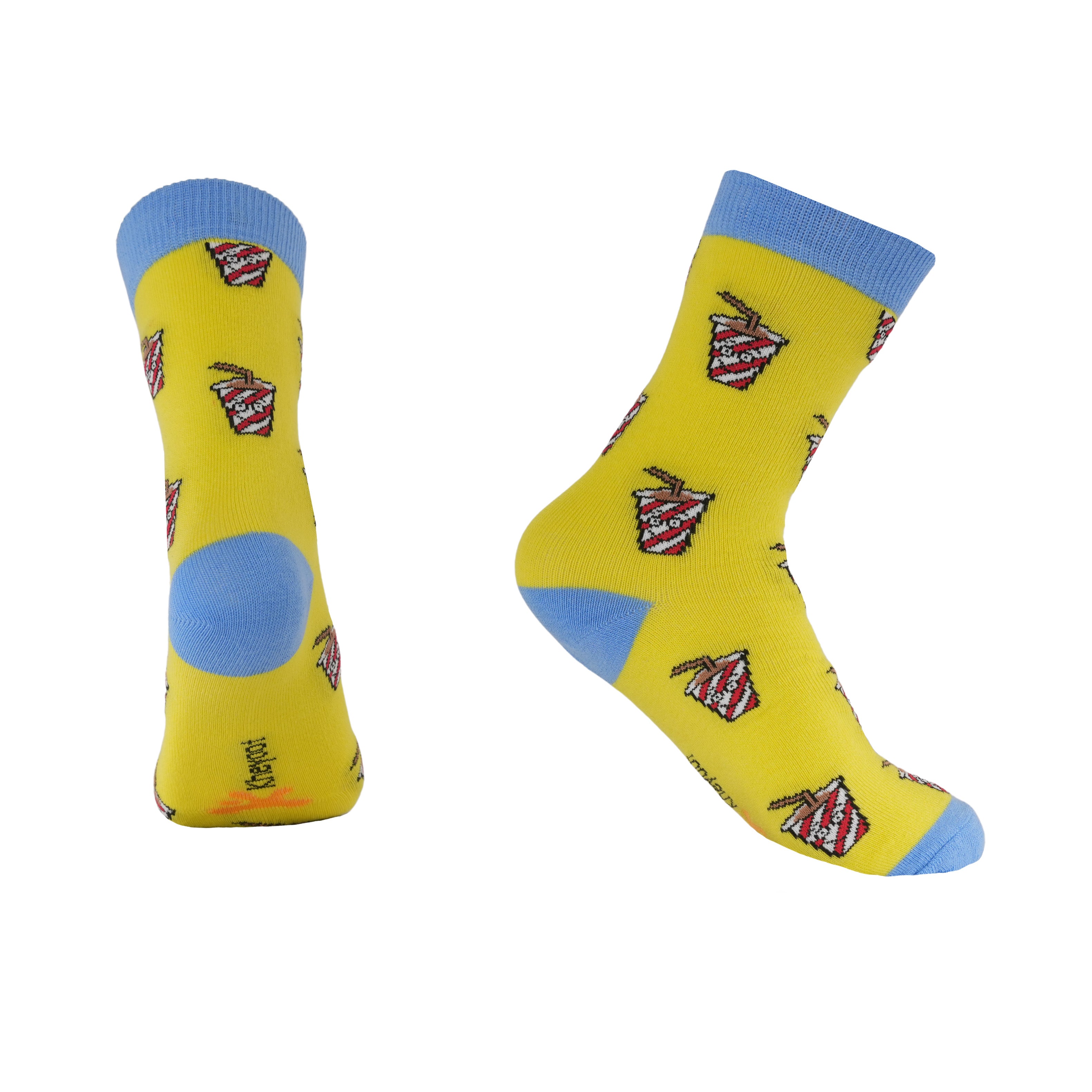 Kheyoot™ Kids' Free Size Juice Box Print Socks