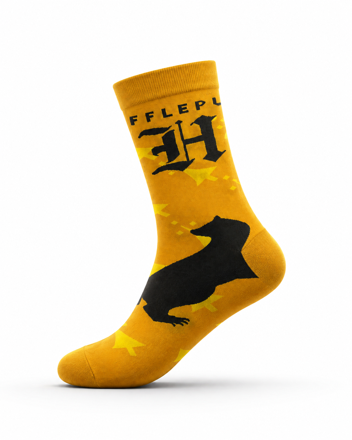 Kheyoot™ Unisex Hufflepuff Yellow Sock Free Size