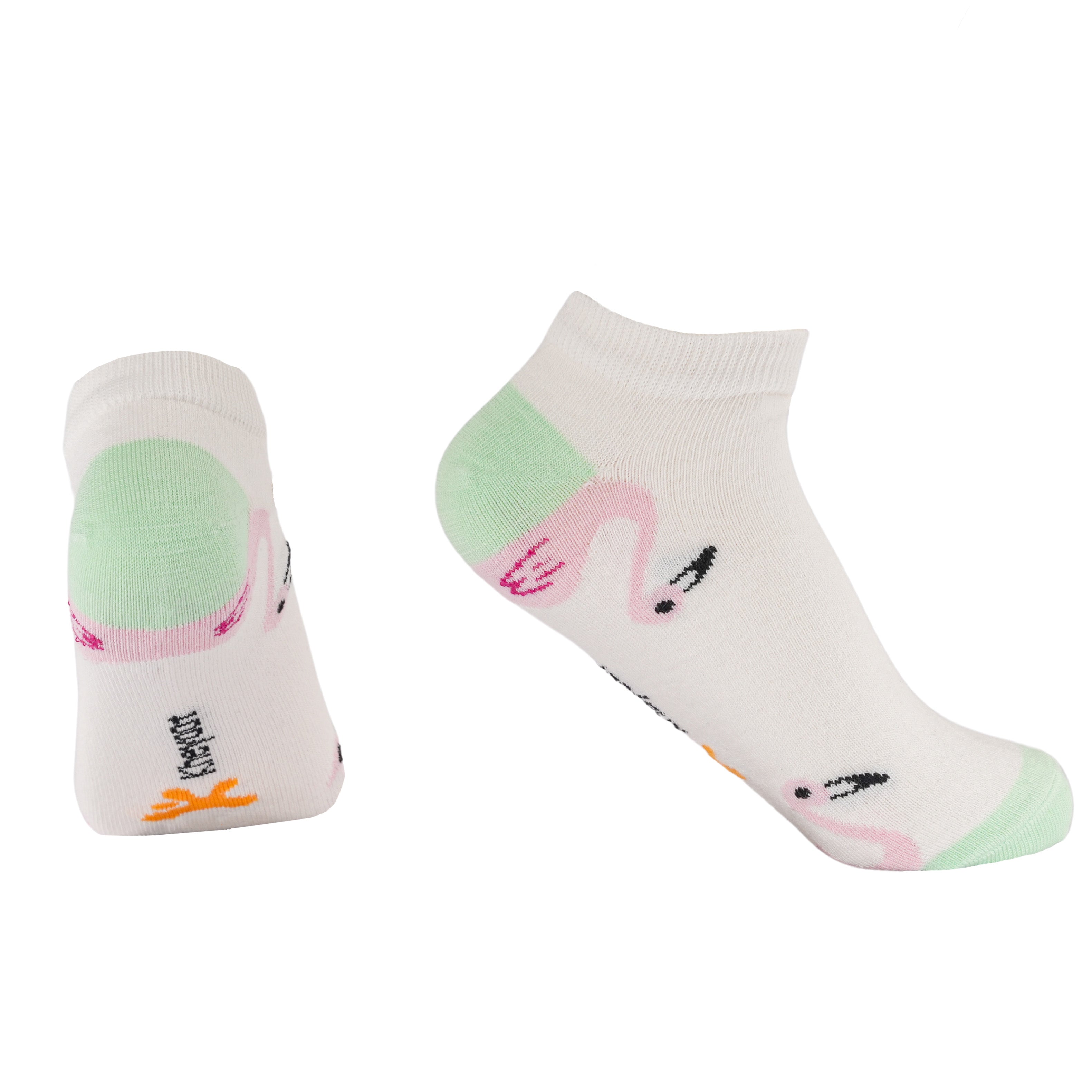 Kheyoot™ Women's flamingo Print No Show Socks