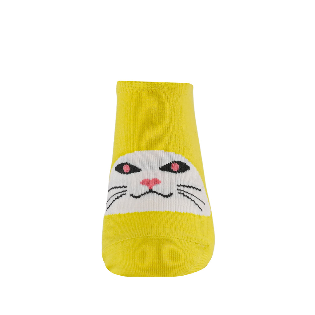 Kheyoot™ Women's Animal Cat Face No Show Socks