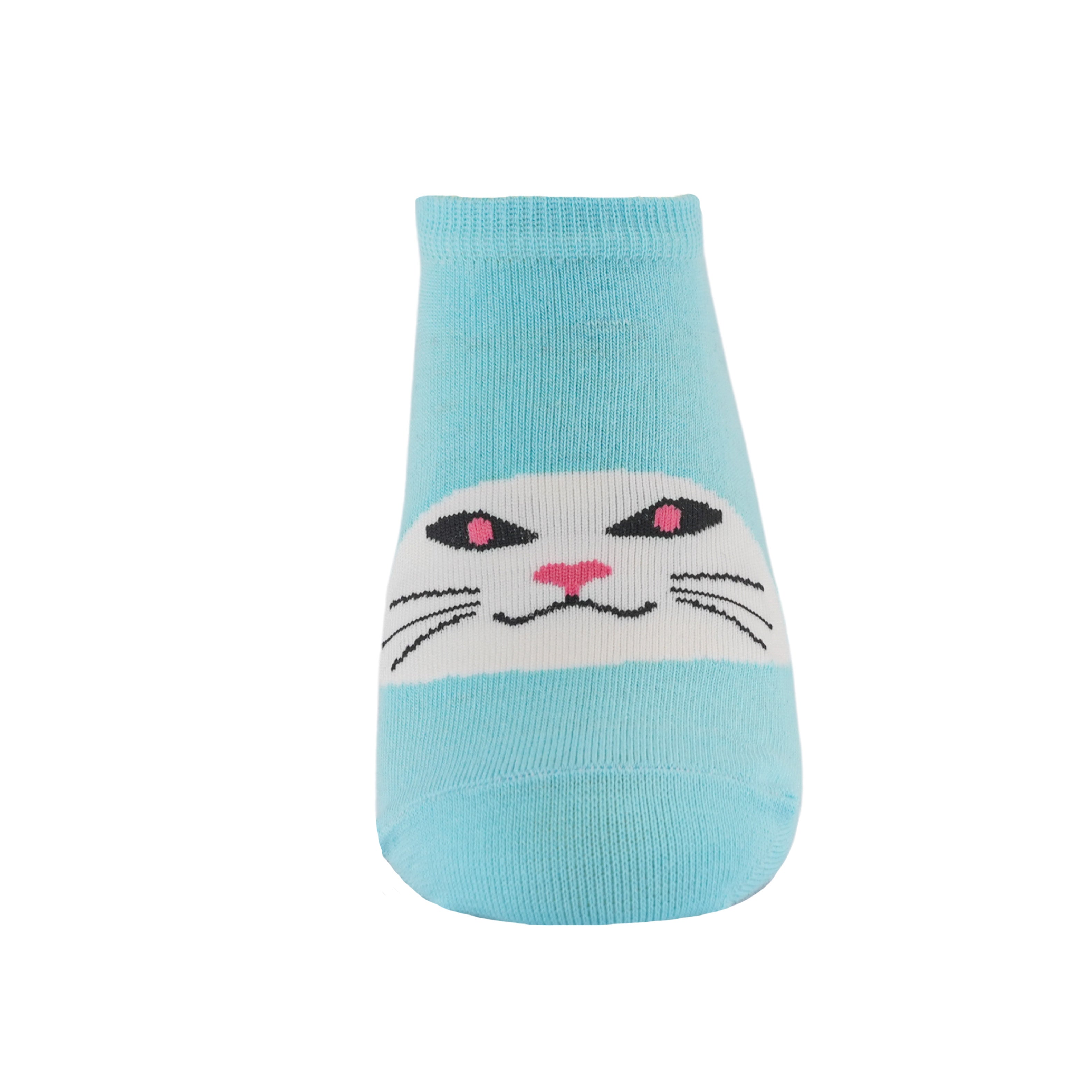 Kheyoot™ Women's Animal Cat Face No Show Socks