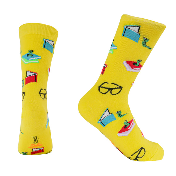 Kheyoot™ Free Size Socks book worm Print