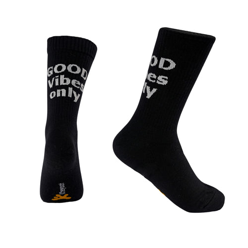 Kheyoot™ Free Size Good Vibes Only Print Socks