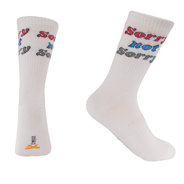 Kheyoot™ Free Size Sorry Not Sorry Print Socks