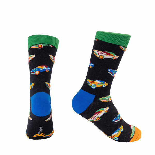 Kheyoot™ Free Size Socks Car Print