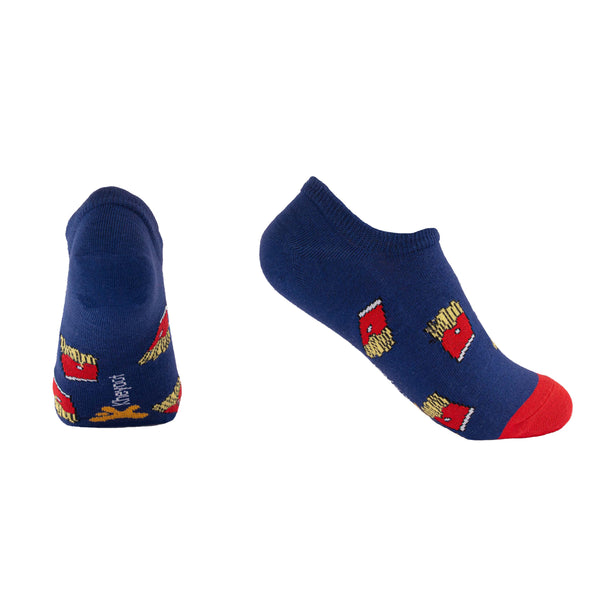 Kheyoot™ Men's fries -Themed Ankle Socks - Comfort with a Side of Fun!