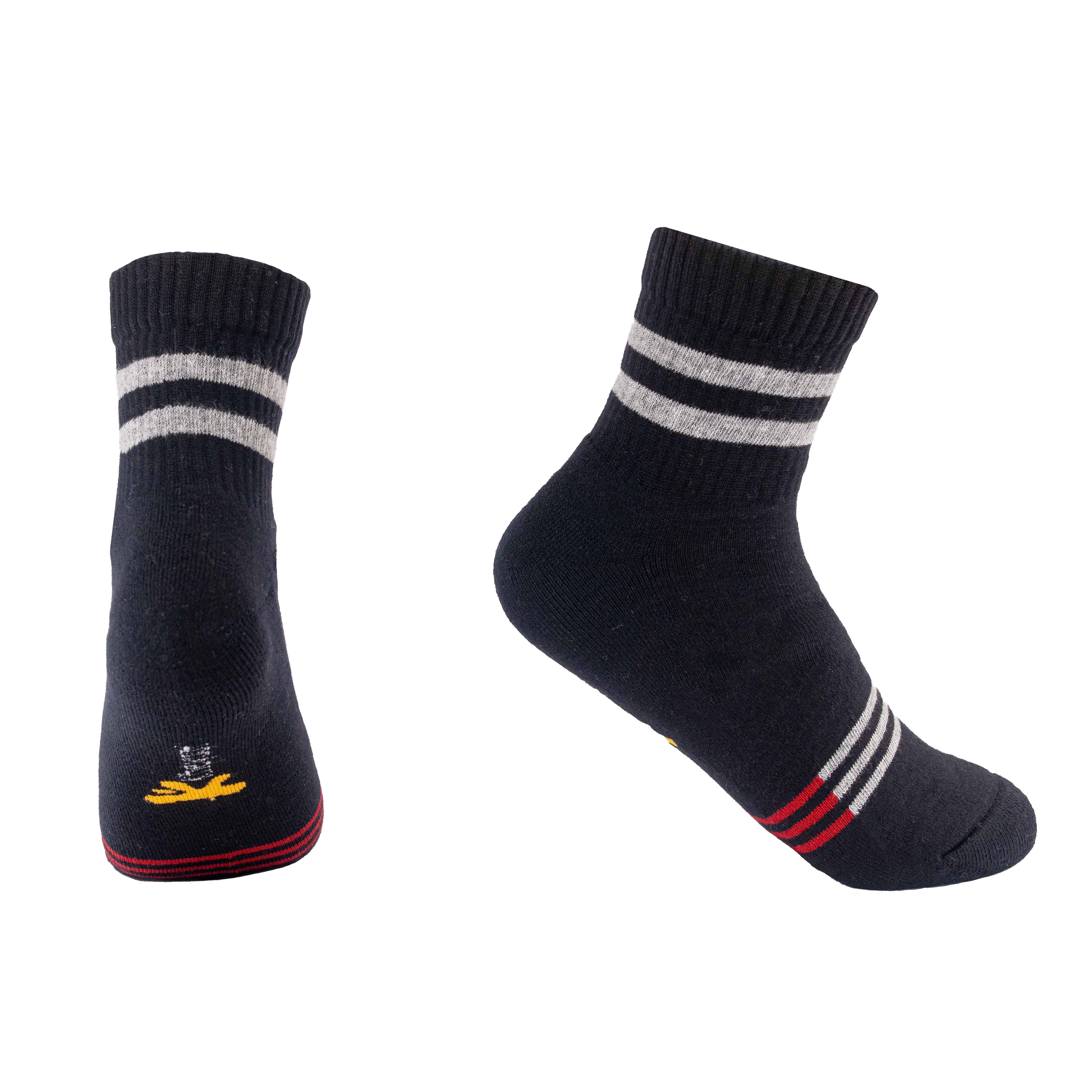 Kheyoot™ Men's Striped Half-Cushion Ankle Socks