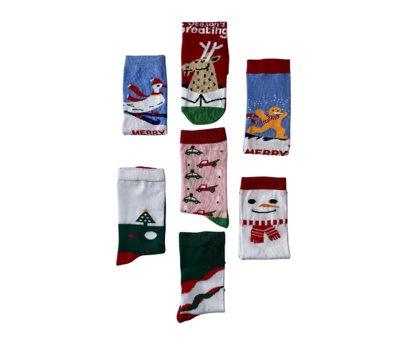 Kheyoot™ Kids Colorful Christmas Socks Set