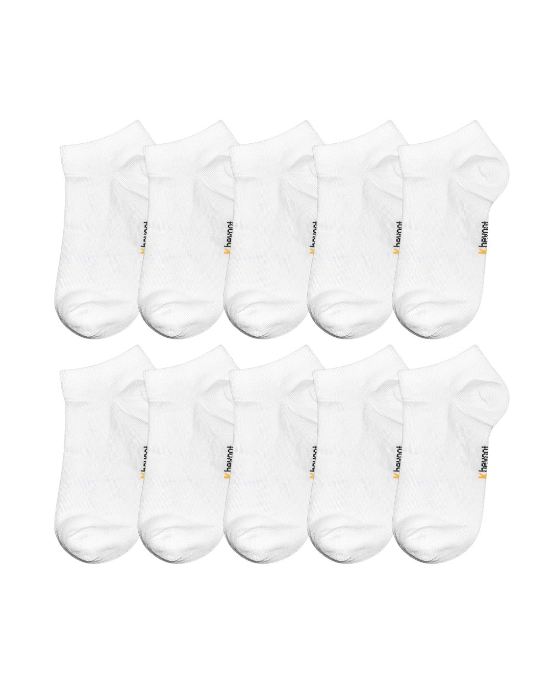 Kheyoot™ 10 Men white short Socks bundle