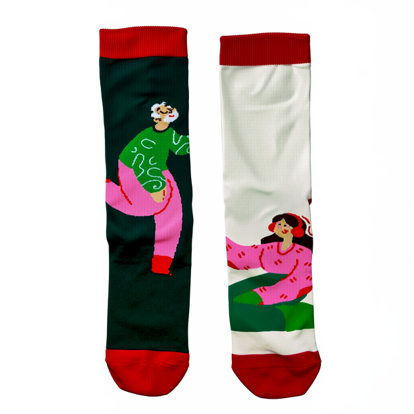 Kheyoot™ Free-Size Adults Colorful Relaxation Print Socks