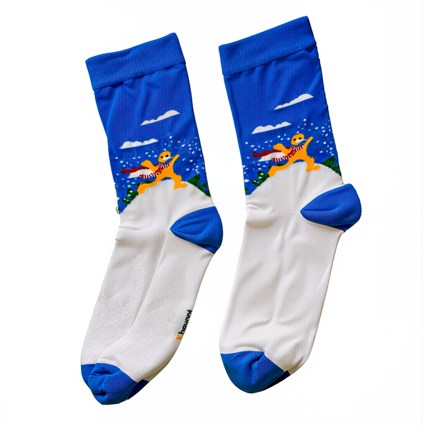 Kheyoot™ Free-Size Adults Snowman Print Socks