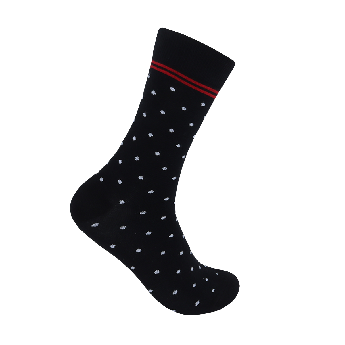 Dotted Black x White x Red